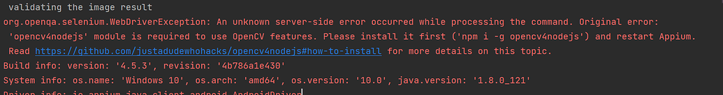 Opencv4Nodjejs issue - Issues/Bugs - Appium Discuss