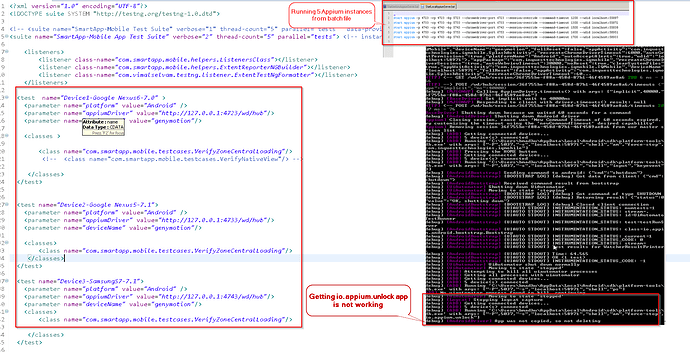 Paralle test execution_Issue