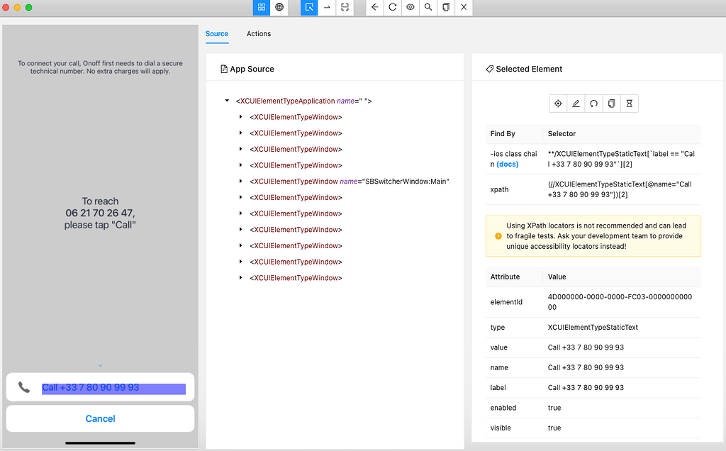 Some elements couldn't be recognized in Appium Inspector after Appium ...