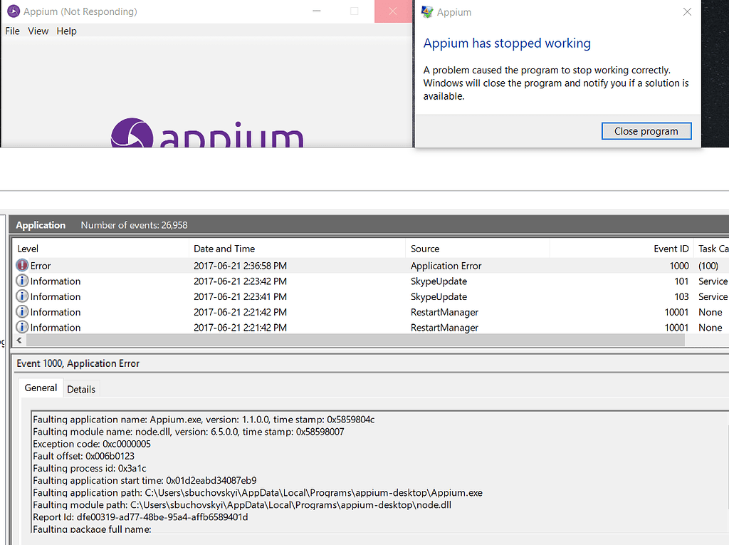 Cannot run latest (1.6.5) Appium - Issues/Bugs - Appium Discuss