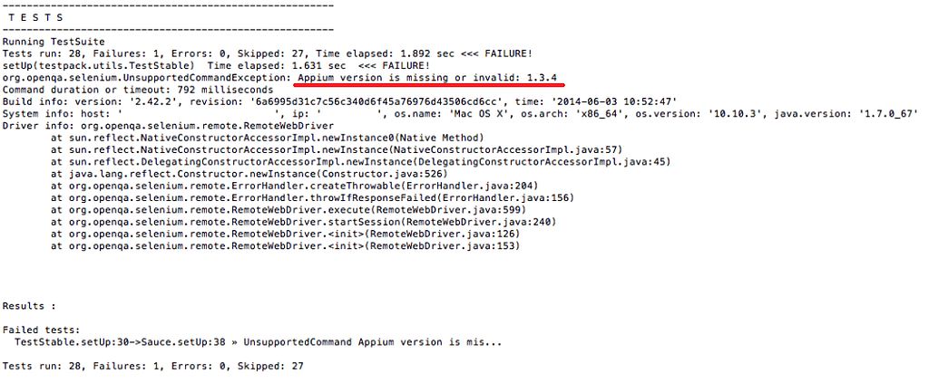 Appium version is missing or invalid 1.3.4 - Issues/Bugs - Appium Discuss