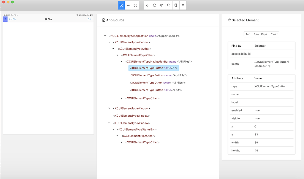 Unable to identify object - Issues/Bugs - Appium Discuss