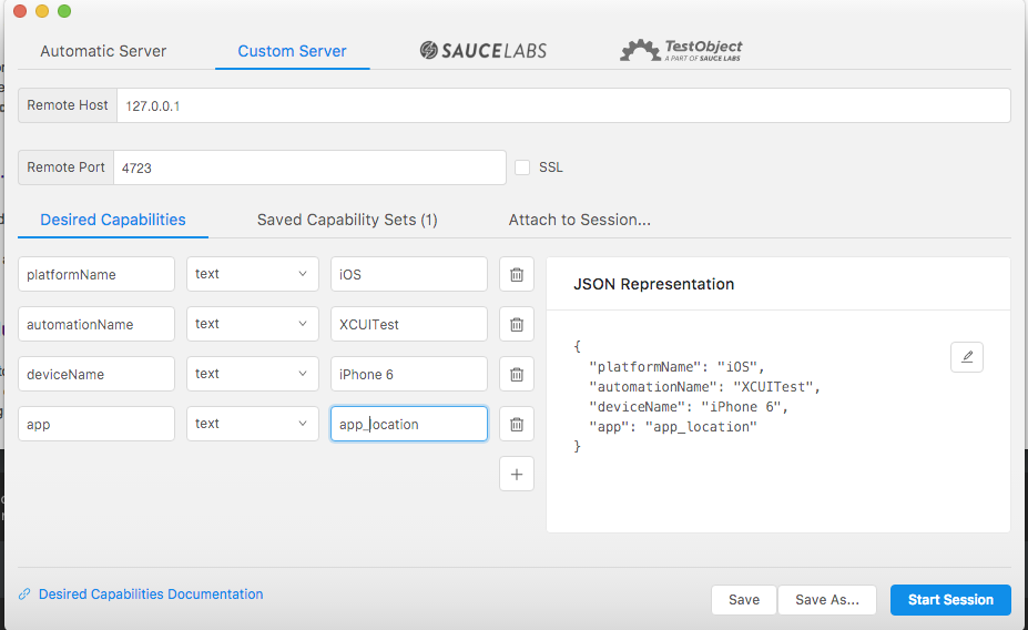 how appium server connect to device